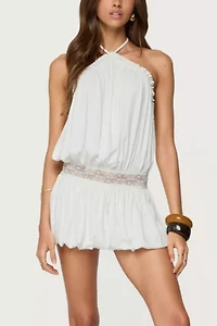 Edikted Aida Backless Bubble Mini Dress