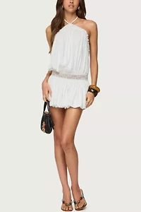 Edikted Aida Backless Bubble Mini Dress