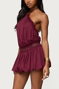 Edikted Aida Backless Bubble Mini Dress
