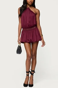 Edikted Aida Backless Bubble Mini Dress