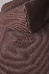 Standard Cloth Cocoon Ribbed Hoodie Sweatshirt