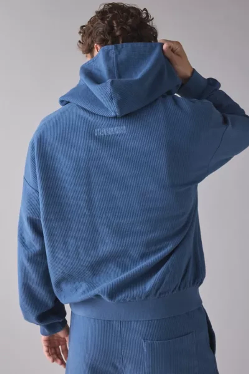 Standard Cloth Cocoon Ribbed Hoodie Sweatshirt