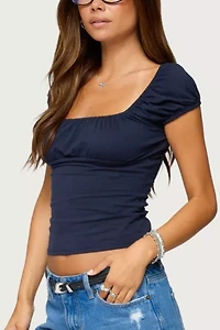 Edikted Oleana Gathered Bust Top