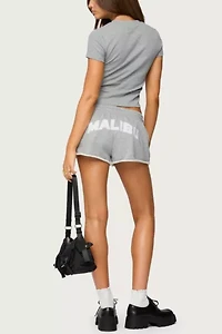 Edikted Pacific Coast French Terry Sweat Shorts
