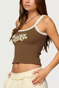 Edikted Nashville Cowboy Graphic Tank Top