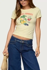 Edikted Local Market Graphic T-Shirt