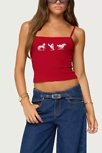 Edikted Wild Horses Graphic Tank Top