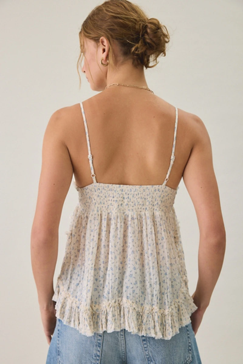 Kimchi Blue Marnie Embroidered Tunic Babydoll Cami