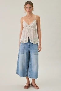 Kimchi Blue Marnie Embroidered Tunic Babydoll Cami