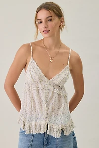Kimchi Blue Marnie Embroidered Tunic Babydoll Cami