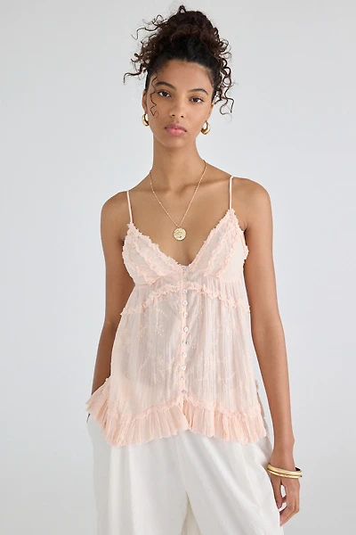 Kimchi Blue Marnie Embroidered Tunic Babydoll Cami