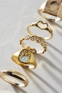 Odette Locket Ring Set