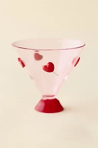 Heart Lolly Stemless Martini Glass