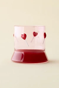 Heart Lolly Old-Fashioned Rocks Glass