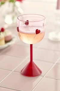 Heart Lollipop Wine Glass