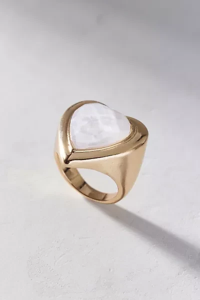 Statement Gem Heart Ring