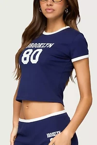 Edikted Brooklyn Contrast T Shirt