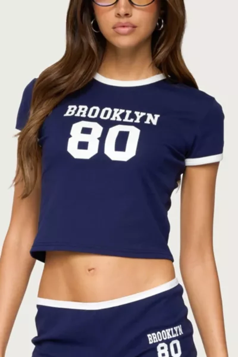 Edikted Brooklyn Contrast T Shirt