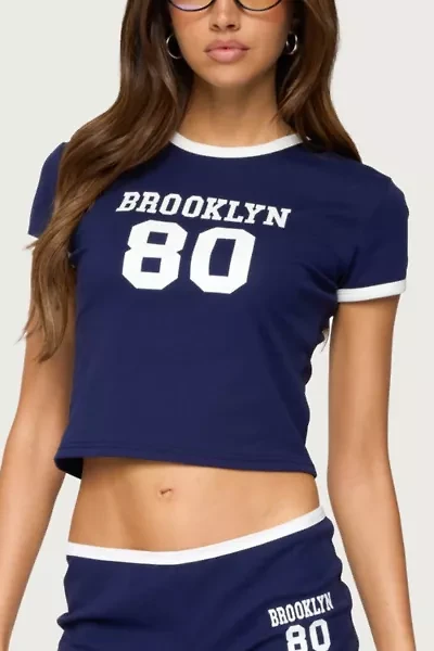 Edikted Brooklyn Contrast T Shirt