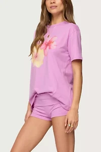 Edikted Fleur Fold Over Shorts
