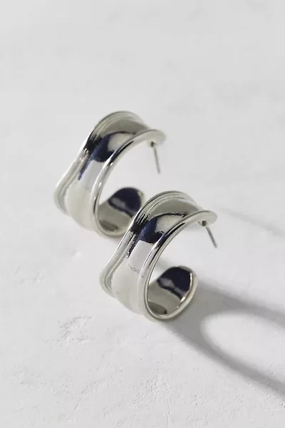 Organic Flat Hoop Earring