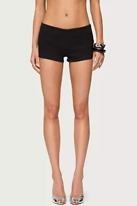 Edikted Dinah Denim Micro Shorts