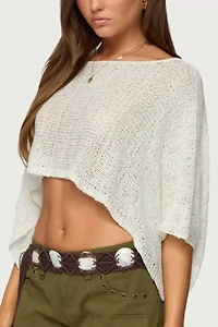 Edikted Laline Oversized Knit Crop Top