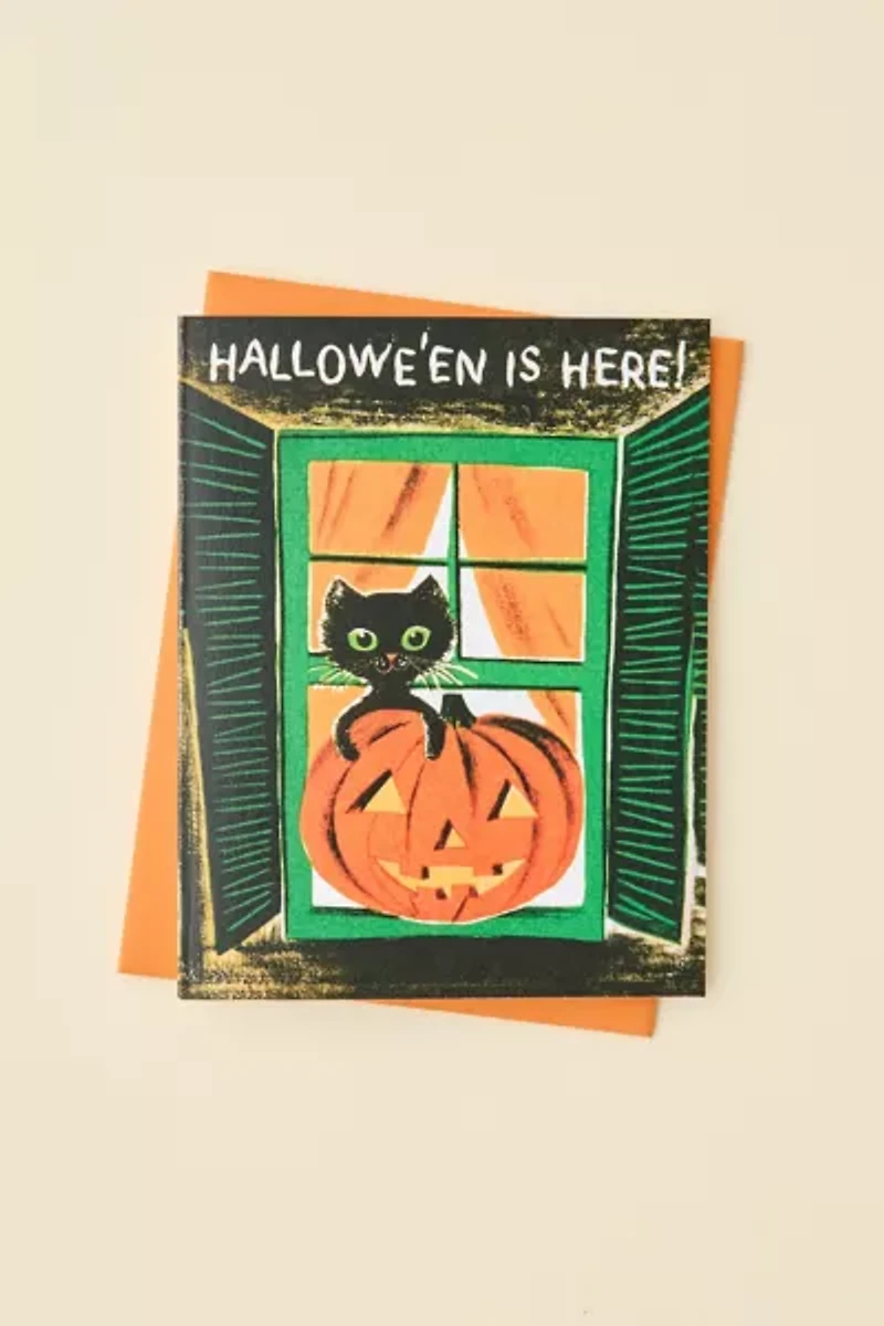 Laughing Elephant Halloween Is Here Greeting Card