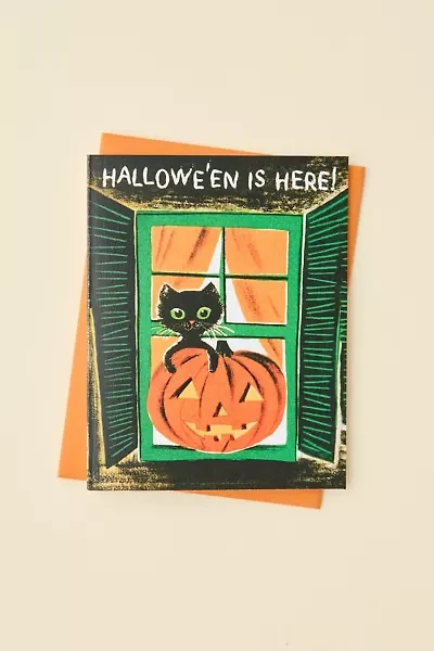 Laughing Elephant Halloween Is Here Greeting Card