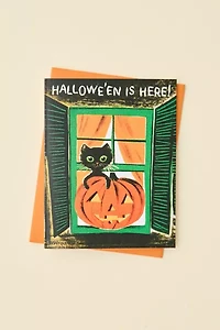 Laughing Elephant Halloween Is Here Greeting Card
