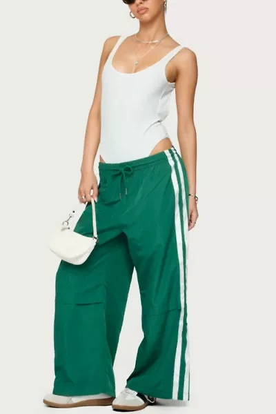 Edikted Petite Fauna Nylon Track Pants