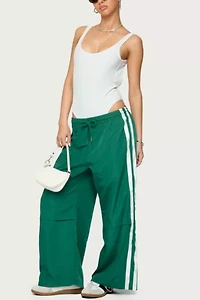Edikted Petite Fauna Nylon Track Pants