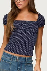 Edikted Stefania Polka Dot Top