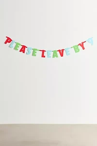 Prank-O Please Leave By 9 Party Banner