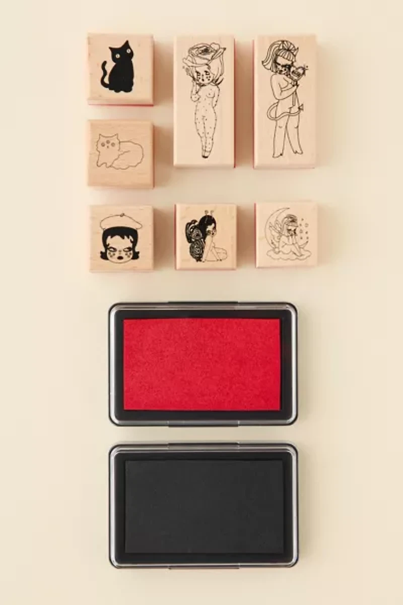 Valfré Carved Rubber Stamp Set