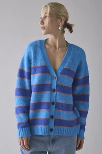 BDG Eliot Striped Oversized Cardigan