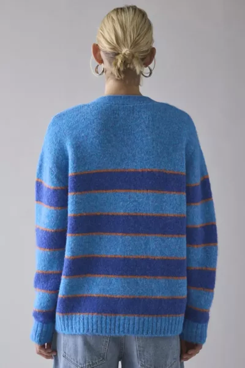 BDG Eliot Striped Oversized Cardigan