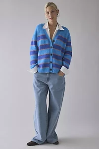 BDG Eliot Striped Oversized Cardigan