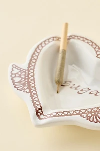 Heart Shaped Ceramic Ashtray