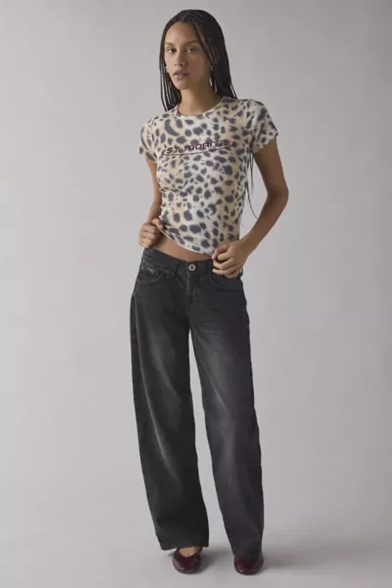 St. Moritz Snow Leopard Graphic Baby Tee