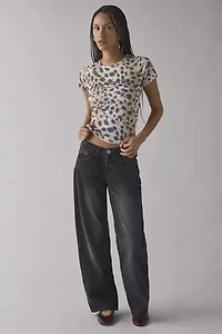 St. Moritz Snow Leopard Graphic Baby Tee