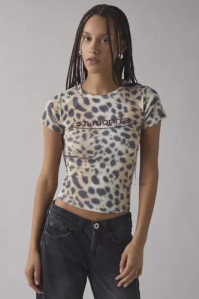 St. Moritz Snow Leopard Graphic Baby Tee