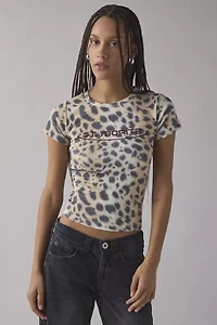 St. Moritz Snow Leopard Graphic Baby Tee