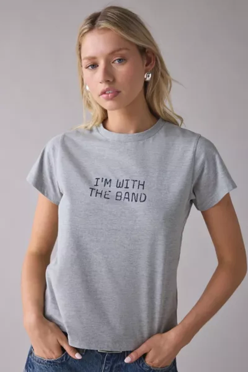 With The Band Graphic Slim Tee