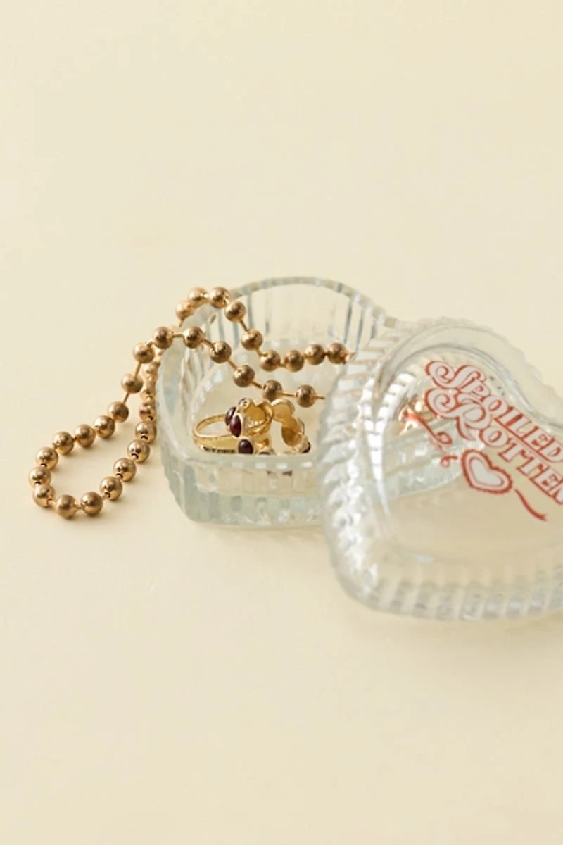 Love Hurts Beveled Glass Trinket Box
