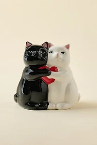 Hugging Kitties Ceramic Vase