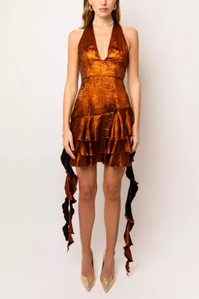 Amy Lynn Becky Ruffle Mini Dress
