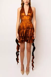 Amy Lynn Becky Ruffle Mini Dress