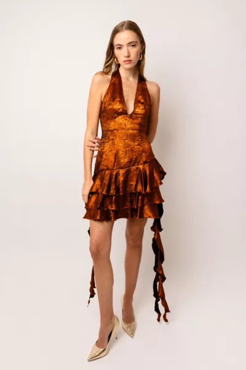 Amy Lynn Becky Ruffle Mini Dress
