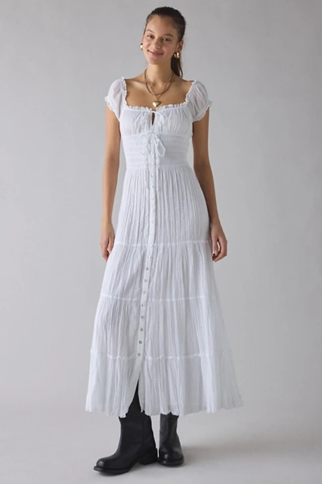 kimchi blue renee smocked maxi dress Kimchi Blue Renee Smocked Maxi Dress